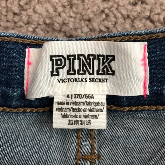 Pink Victoria’s Secret Denim Short Womens 4 - Picture 6 of 10